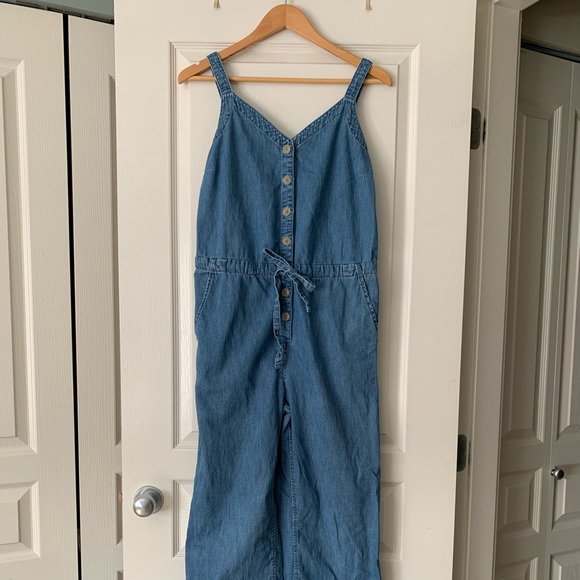 Gap Denim sleeveless jumpsuit - Picture 1 of 8